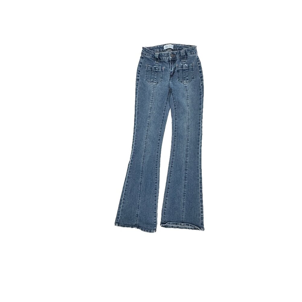 Vanilla Star Flare Women's size 1 Dark Wash Blue Denim Jeans